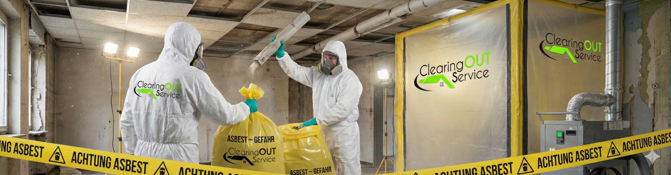 Sichere Verpackung von Asbestmaterial